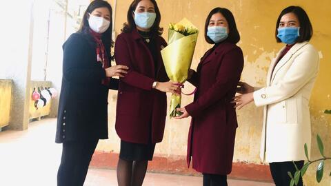 Trường Tiểu học Thị trấn Lương Bằng  thực hiện tốt công tác phòng chống dịch bệnh Covid -19